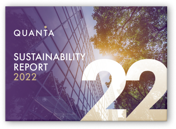 The Quanta Group 2022 Sustainability Report - Cover